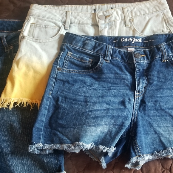 Bundle if 5 denim Shorts Girls Size XL 14/16 - Picture 4 of 7